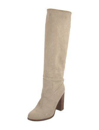 Fendi Suede Studded Accents Boots