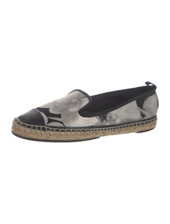 Fendi Satin Printed Espadrilles