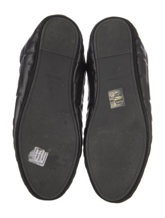 Fendi Leather Printed Ballet Flats