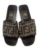 Fendi Canvas Printed Slides