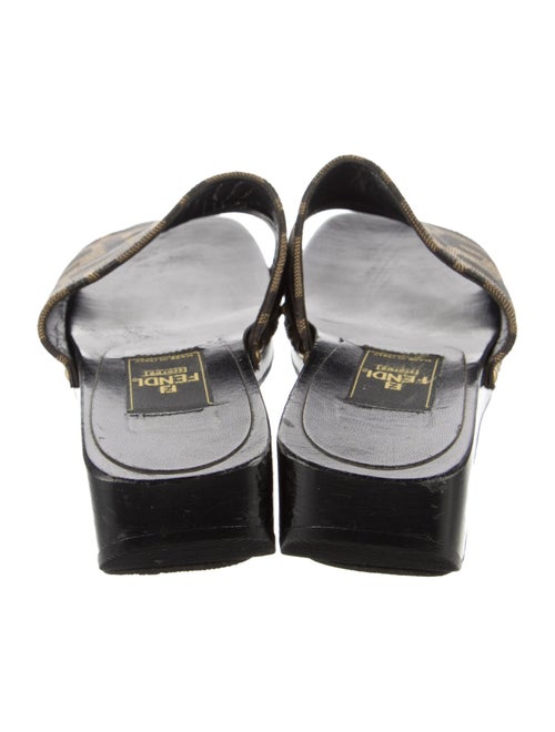 Fendi Canvas Printed Slides