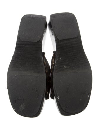 Fendi Canvas Printed Slides