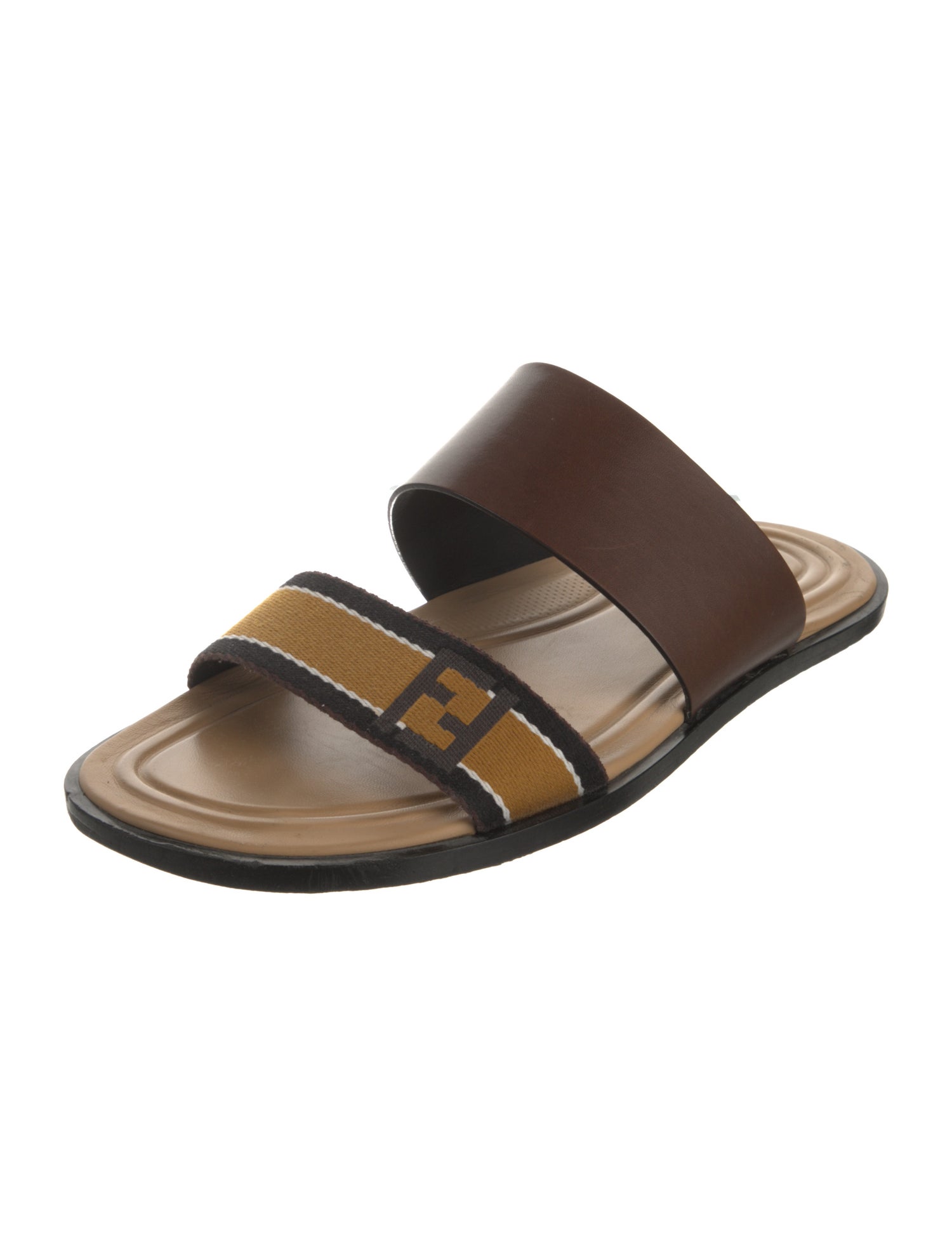 Fendi Leather Slides