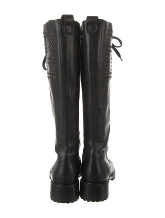 Fendi Leather Lace-Up Boots