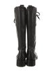 Fendi Leather Lace-Up Boots