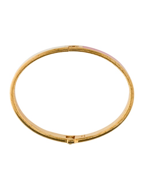 Fendi Enamel Two-Tone Fendista Bangle Bracelet