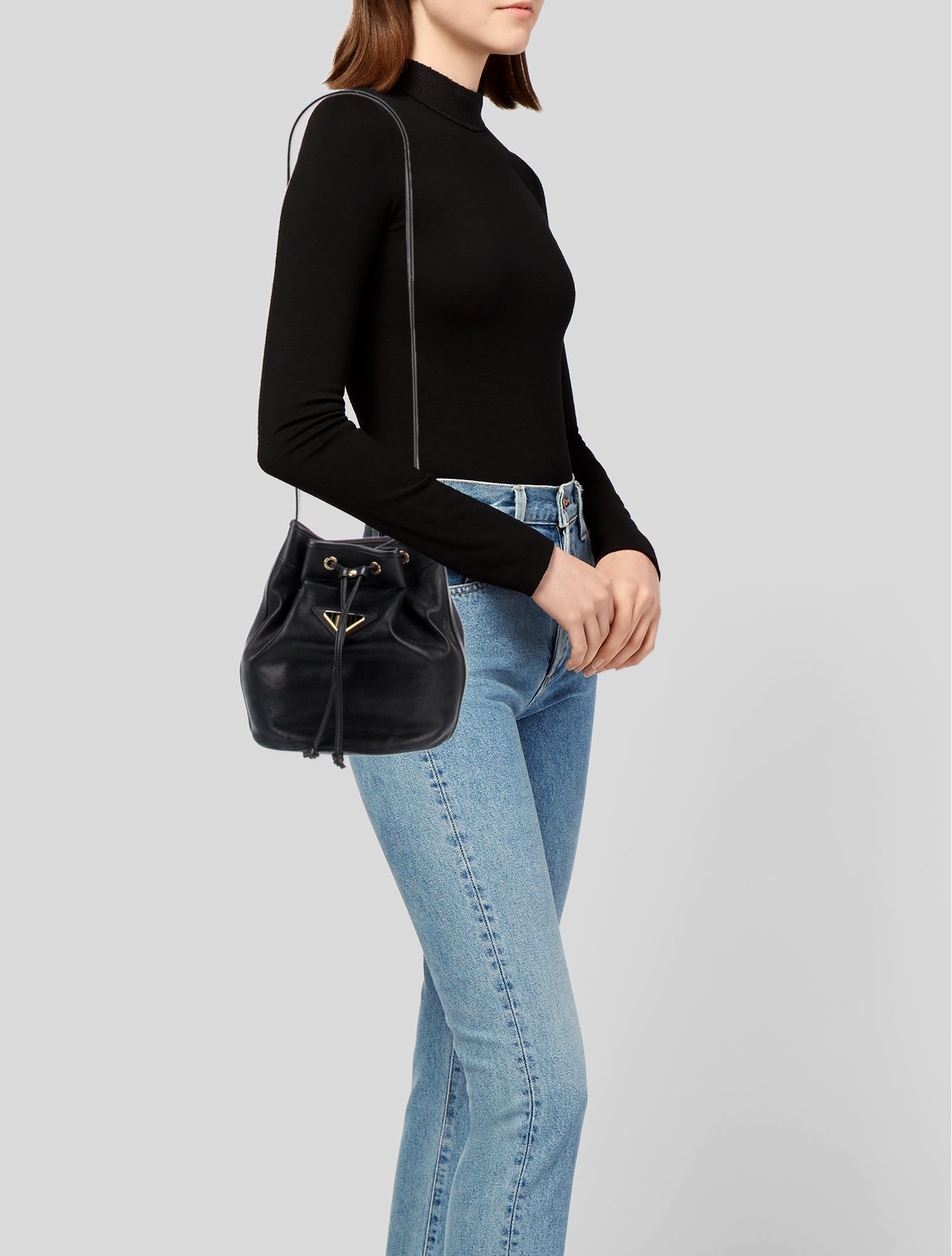 Fendi Leather Bucket Bag Vintage