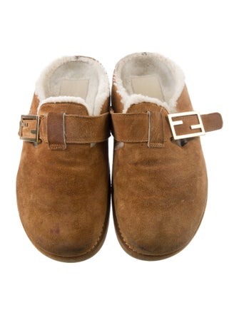 Fendi Suede Mules