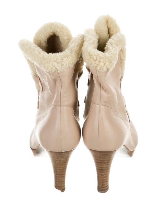 Fendi Leather Lace-Up Boots