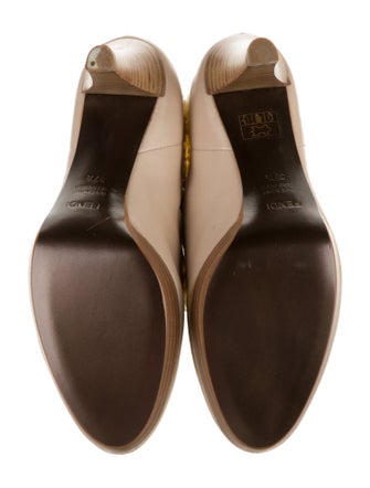 Fendi Leather Lace-Up Boots