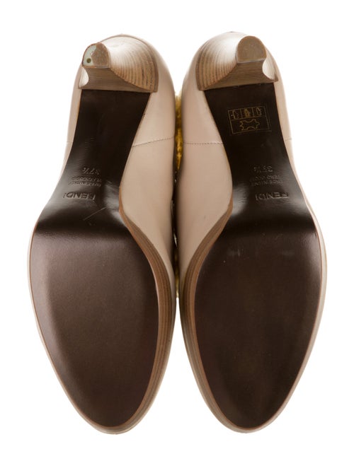 Fendi Leather Lace-Up Boots