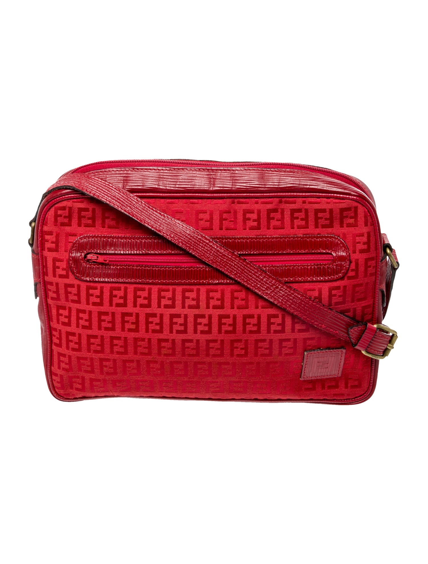 Fendi Zucchino FF Crossbody Bag