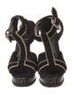 Fendi Suede T-Strap Sandals