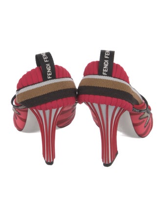 Fendi Mesh Printed Sandals