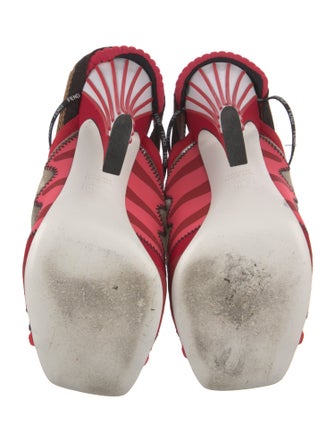 Fendi Mesh Printed Sandals