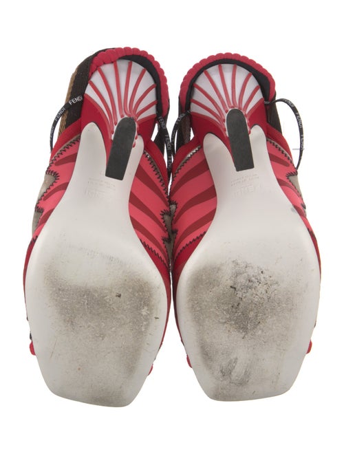 Fendi Mesh Printed Sandals