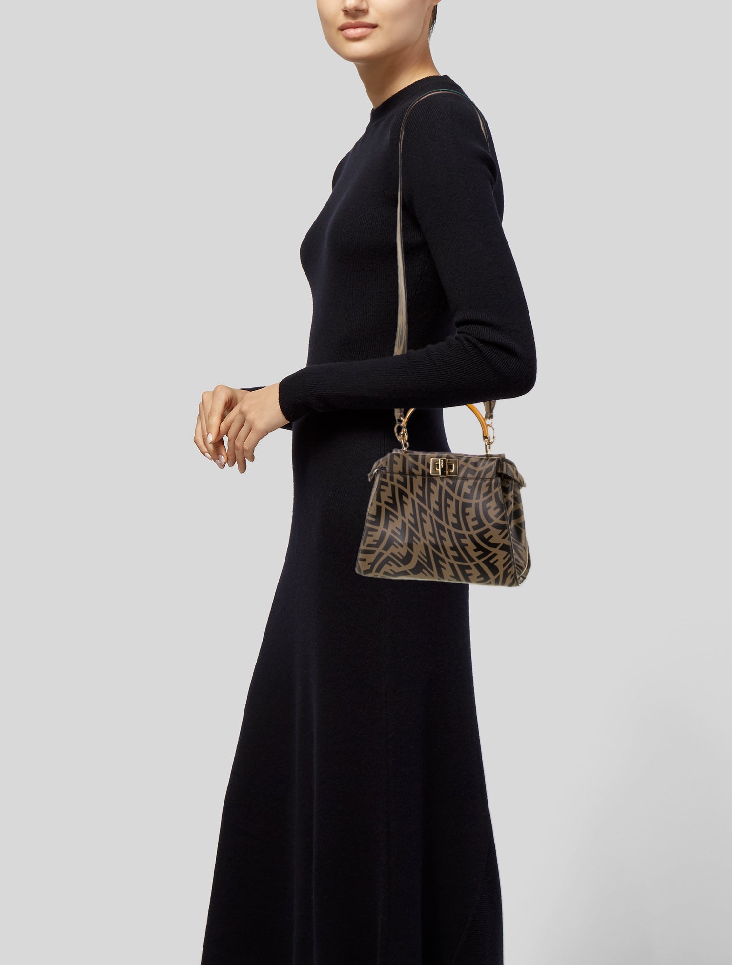 Fendi Leather Peekaboo Mini