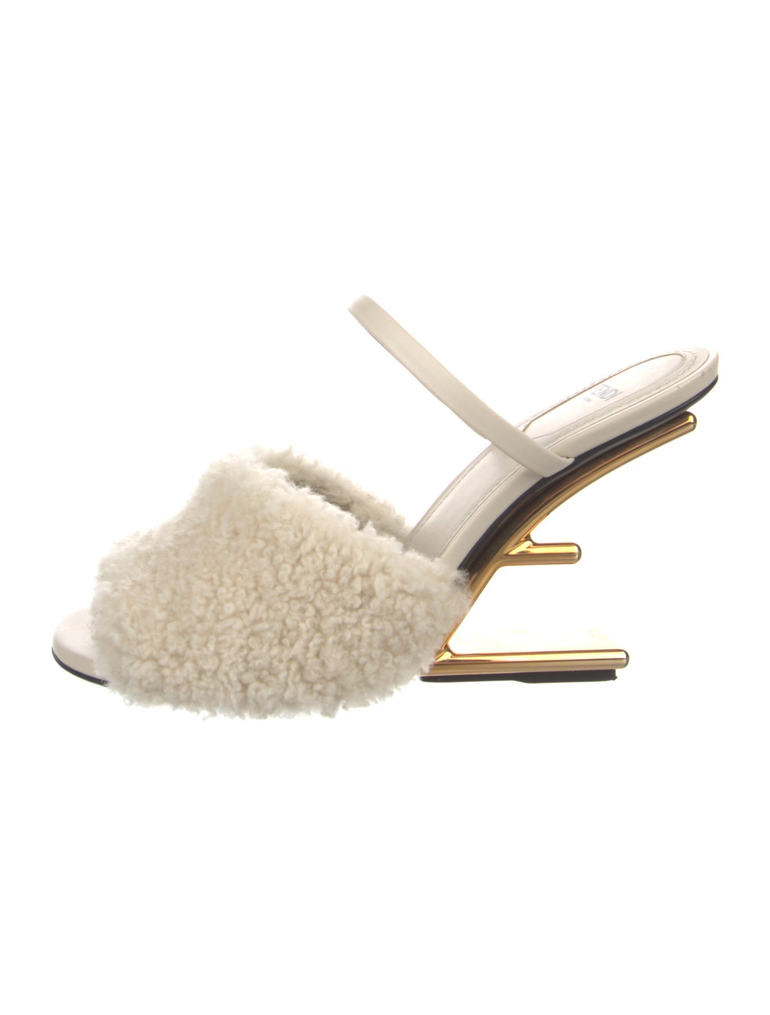 Fendi Shearling Slides