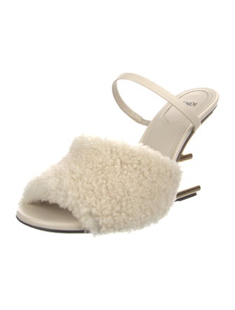 Fendi Shearling Slides