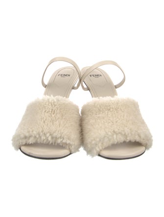 Fendi Shearling Slides