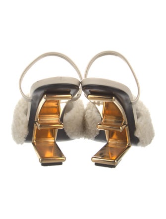 Fendi Shearling Slides