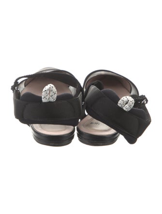 Fendi Zucca FF Logo Mesh Slingback Flats