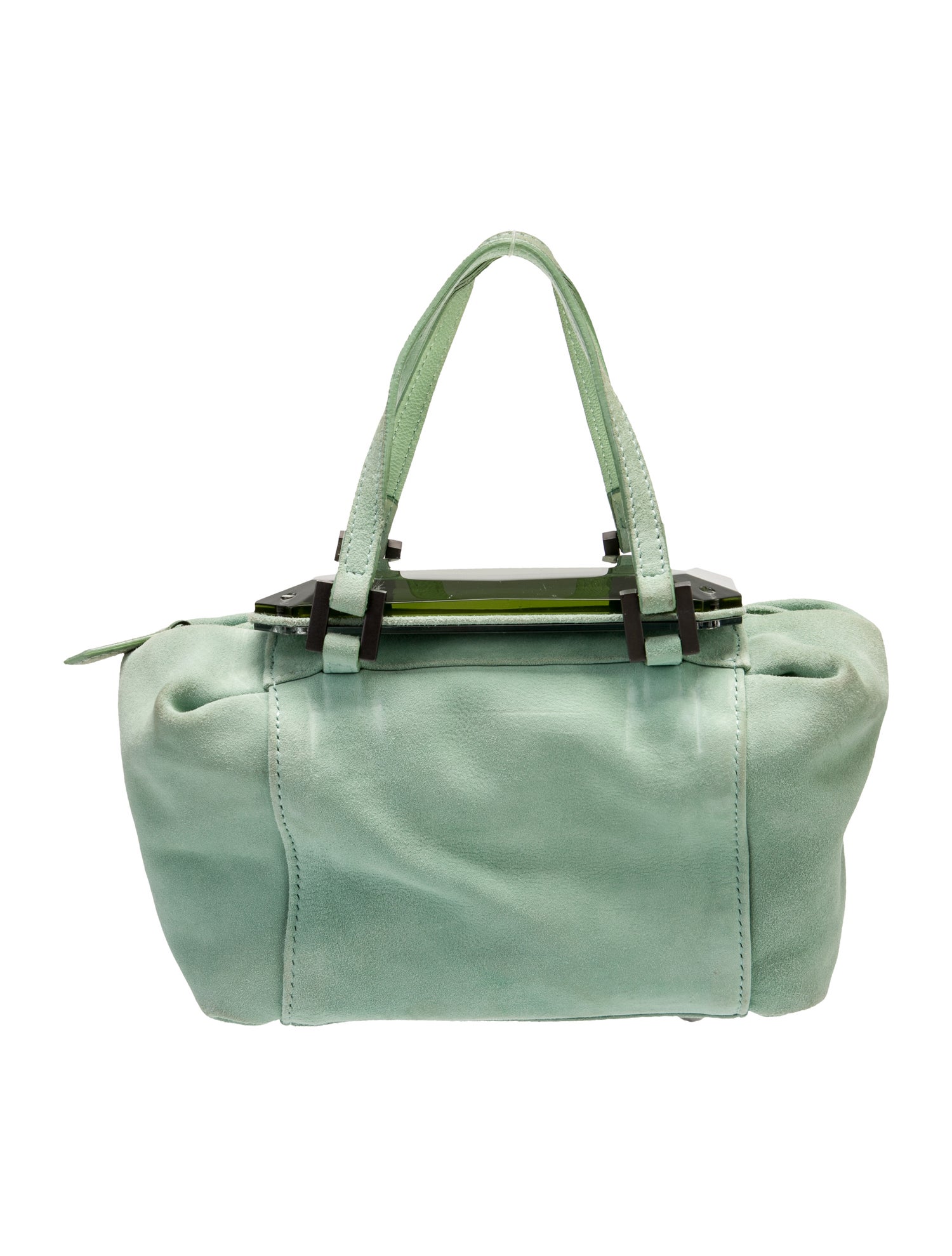 Fendi Suede Top Handle Bag Vintage