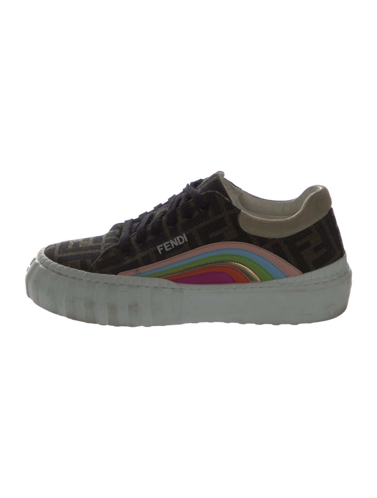 Fendi Zucca FF Logo Canvas Sneakers