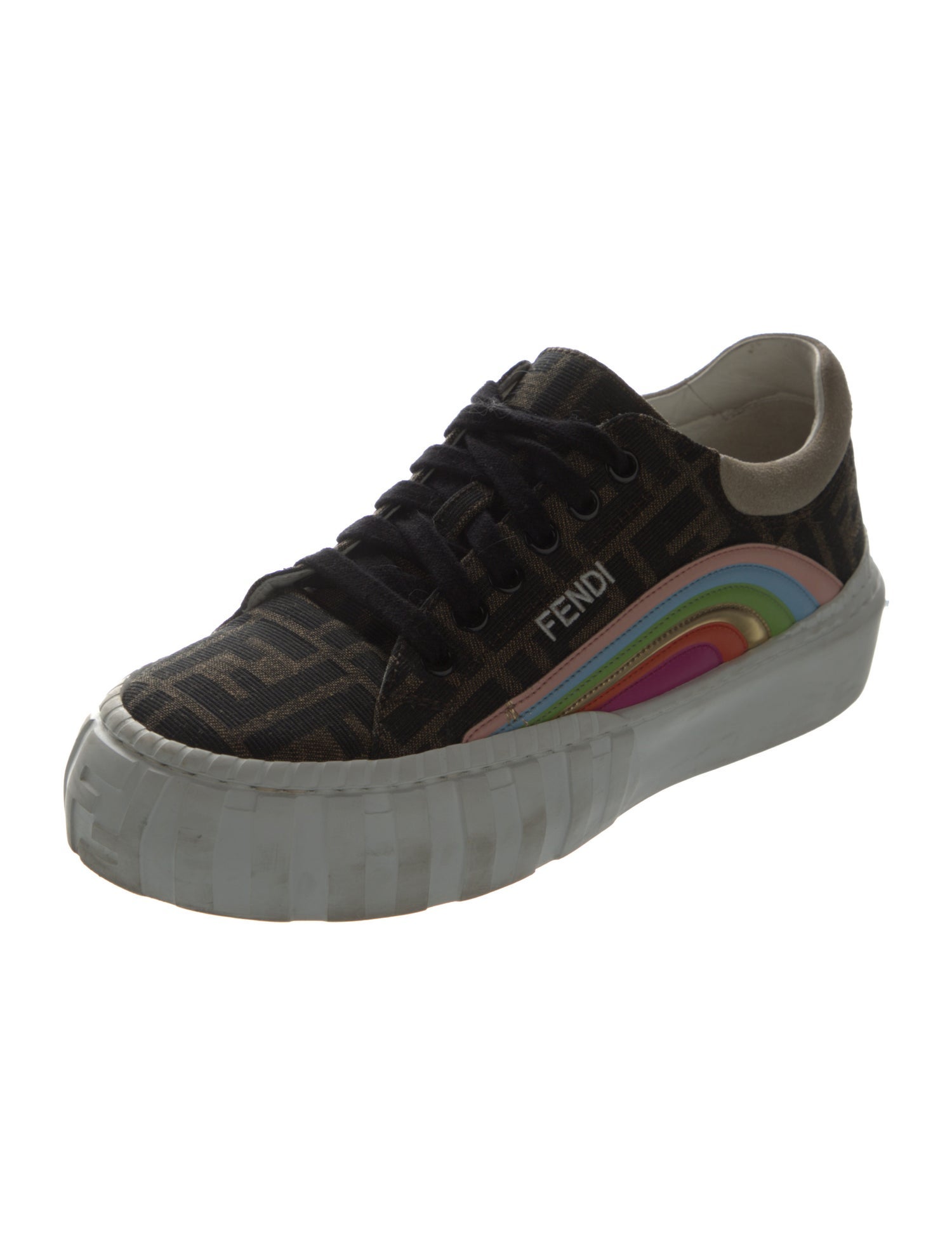 Fendi Zucca FF Logo Canvas Sneakers