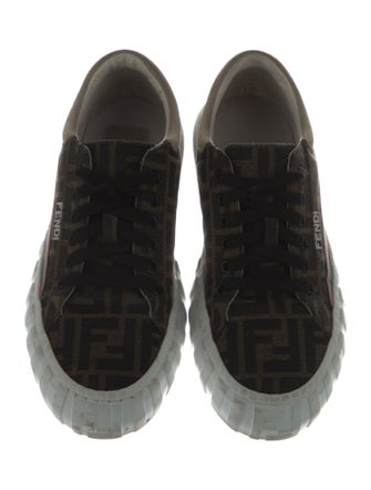 Fendi Zucca FF Logo Canvas Sneakers