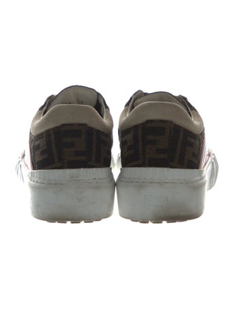 Fendi Zucca FF Logo Canvas Sneakers