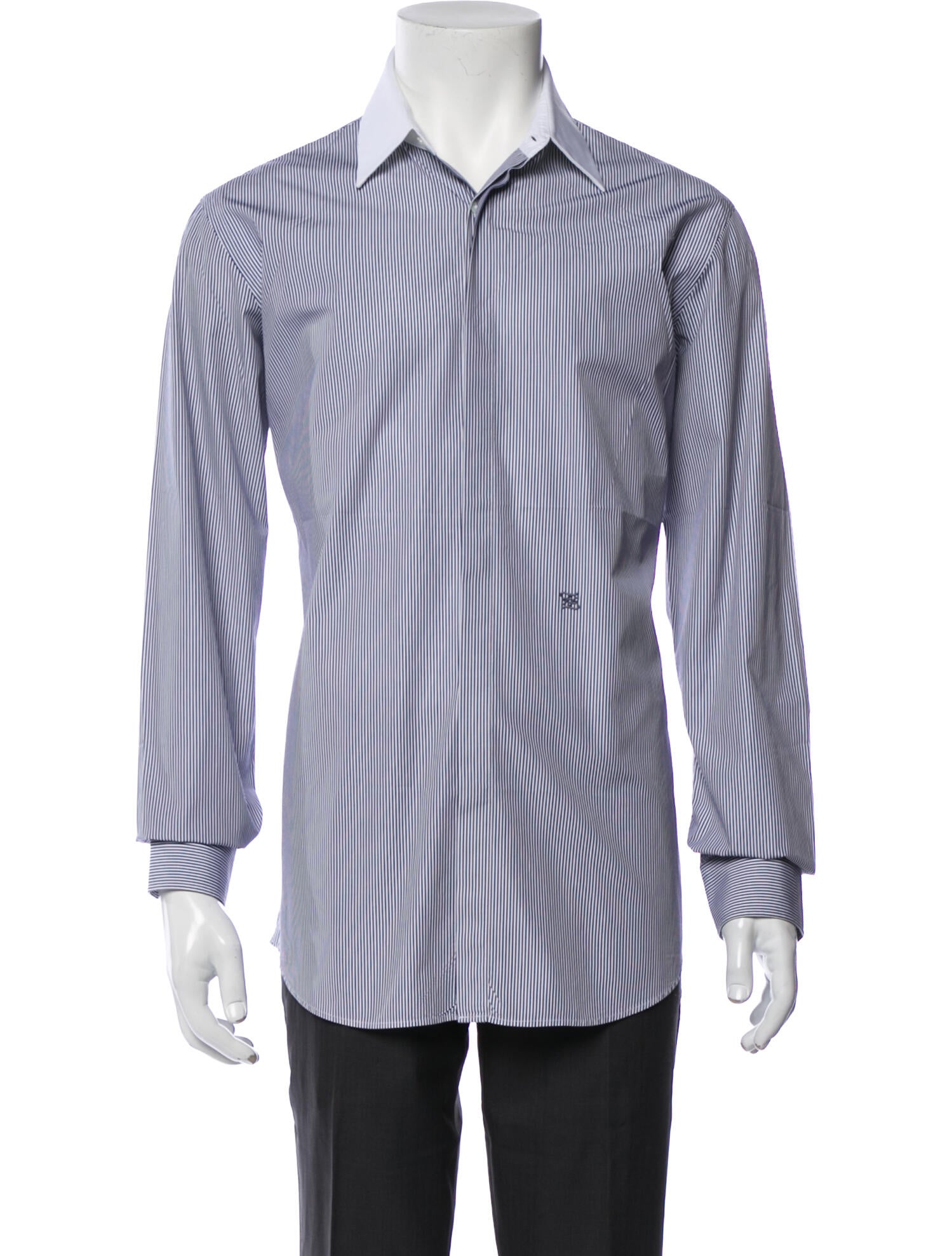 Fendi Monsters Motif Long Sleeve Dress Shirt