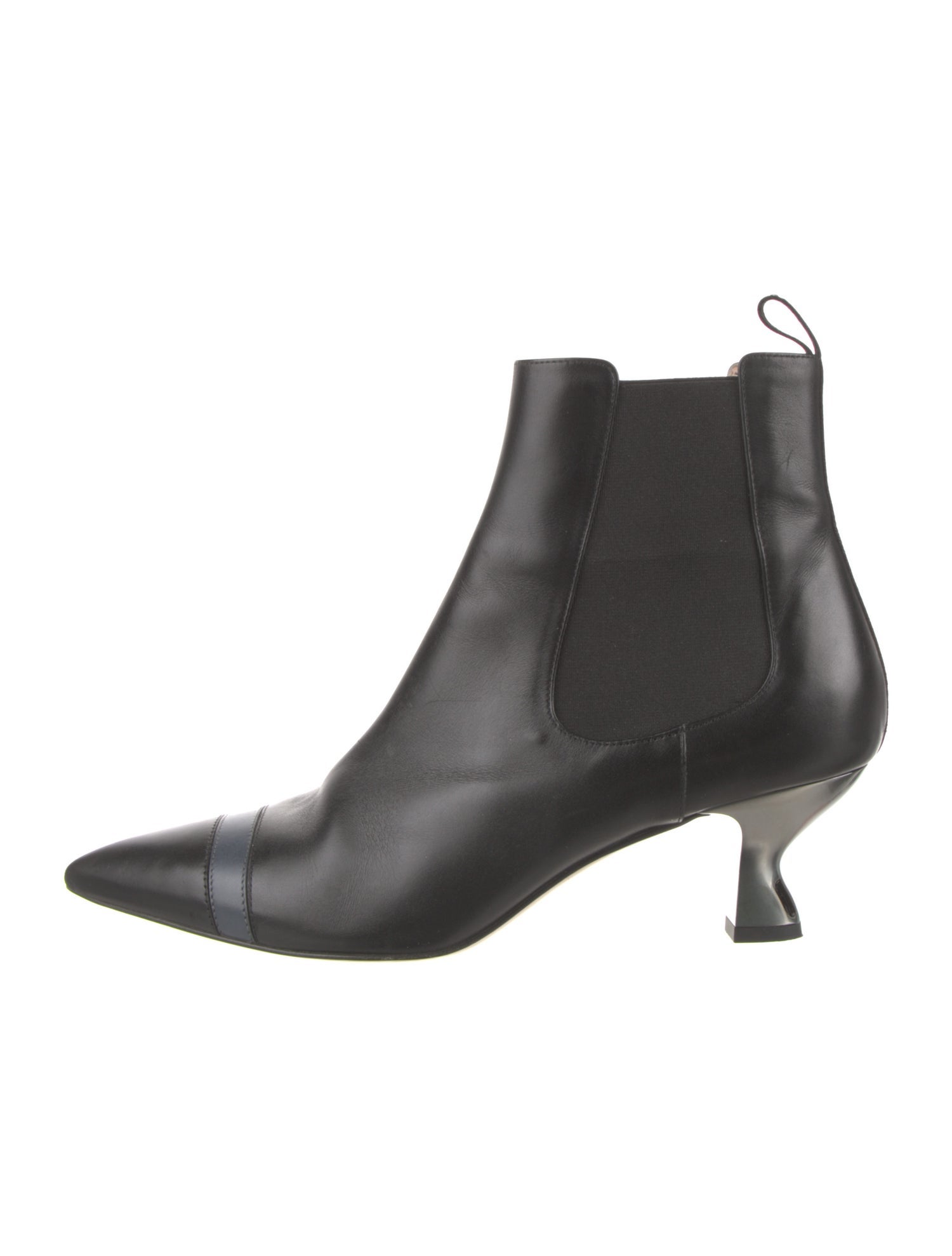 Fendi Leather Chelsea Boots