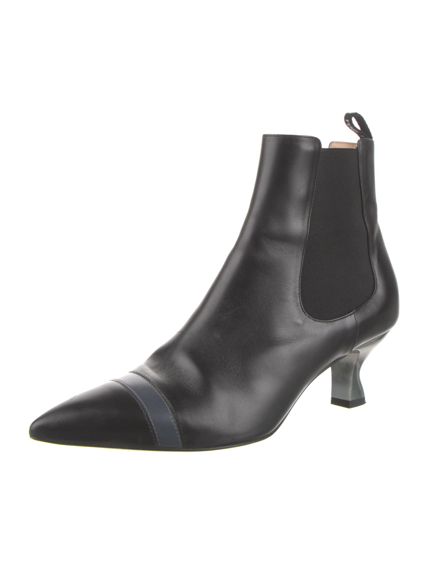 Fendi Leather Chelsea Boots
