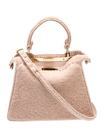 Fendi Totes Shearling Peekaboo Medium