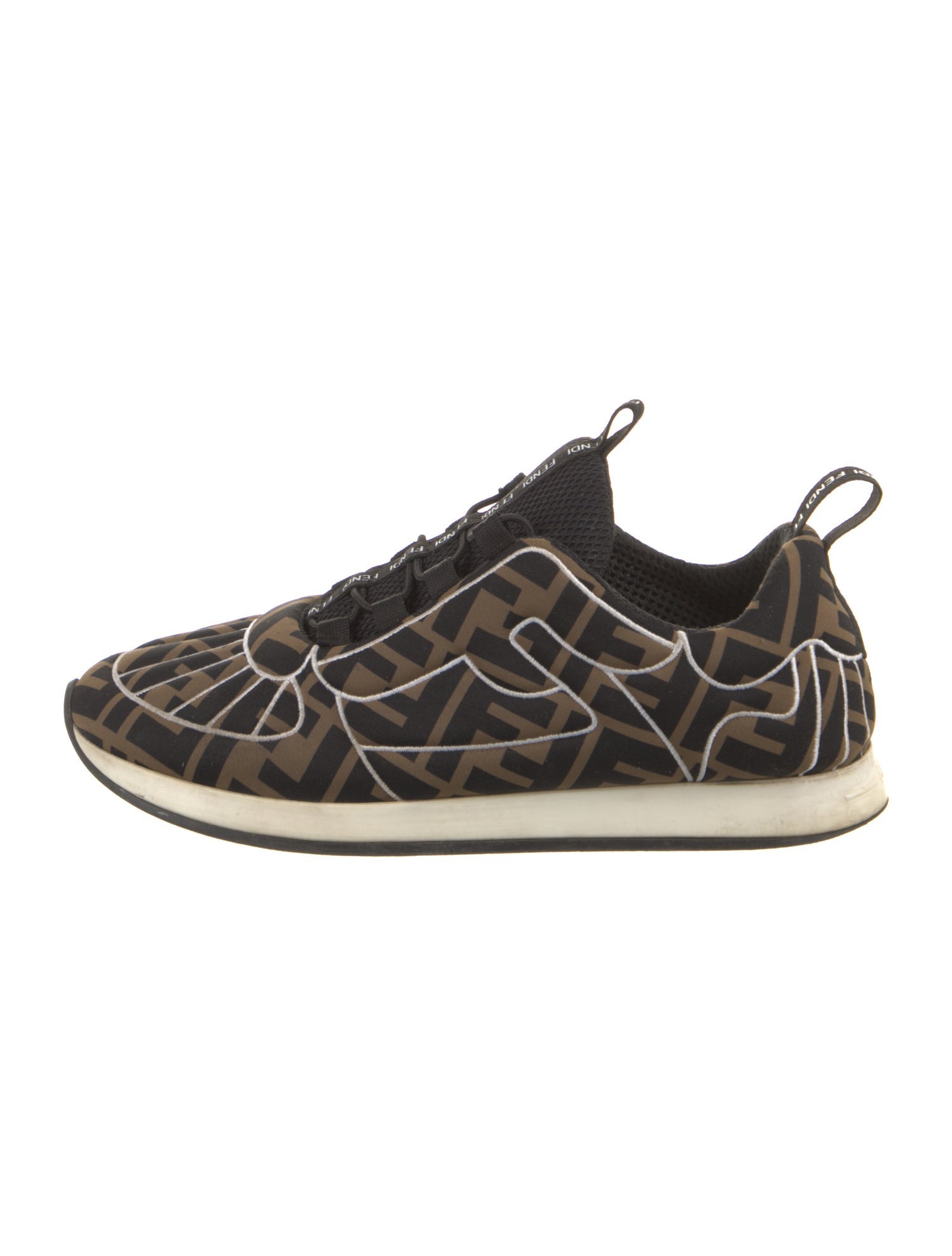 Fendi Nylon Printed Sneakers