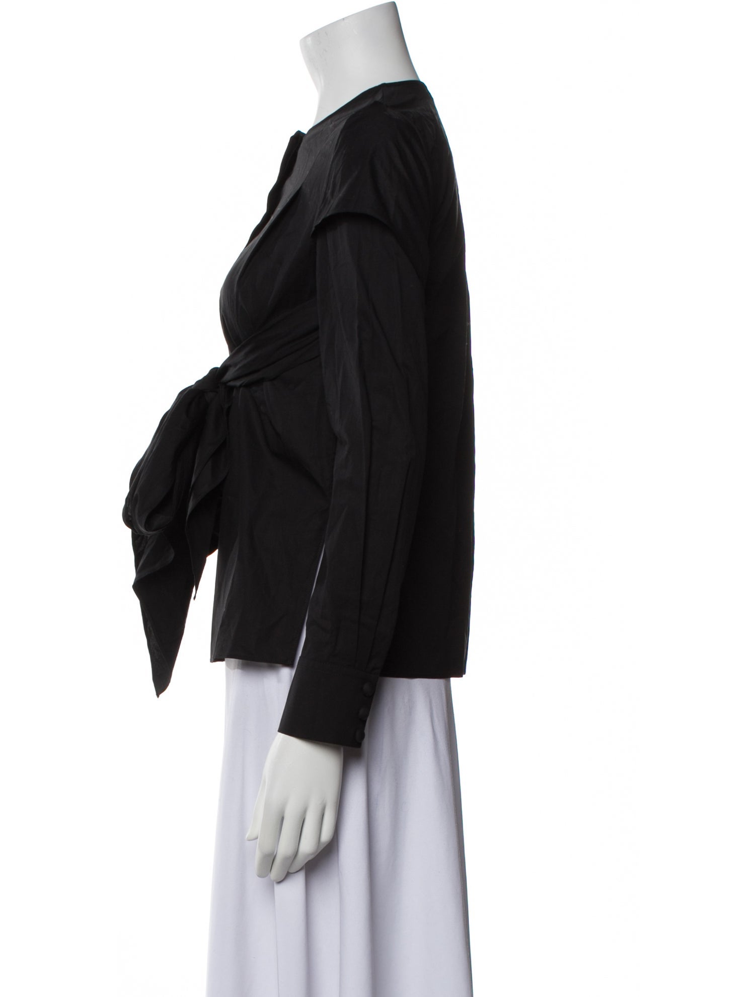 Fendi Crew Neck Long Sleeve Blouse