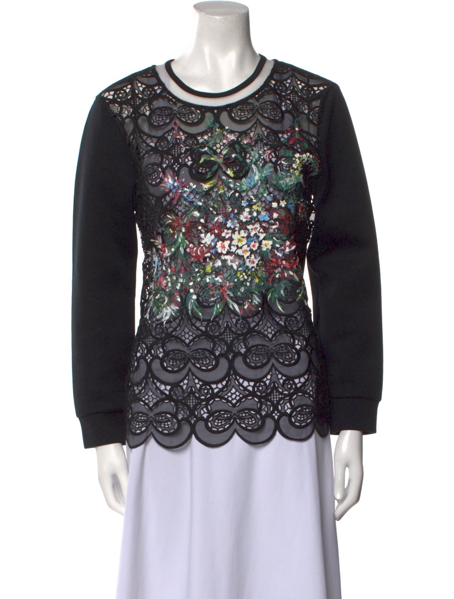 Fendi Printed Crew Neck Sweatshirt