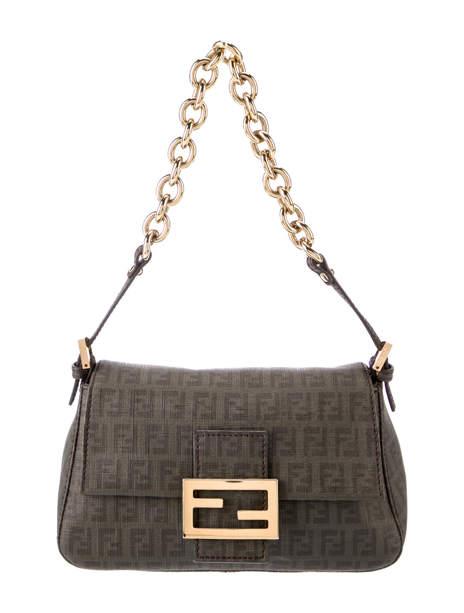 Sonia Rykiel Chain-Link Faux Fur Shoulder Bag - Black