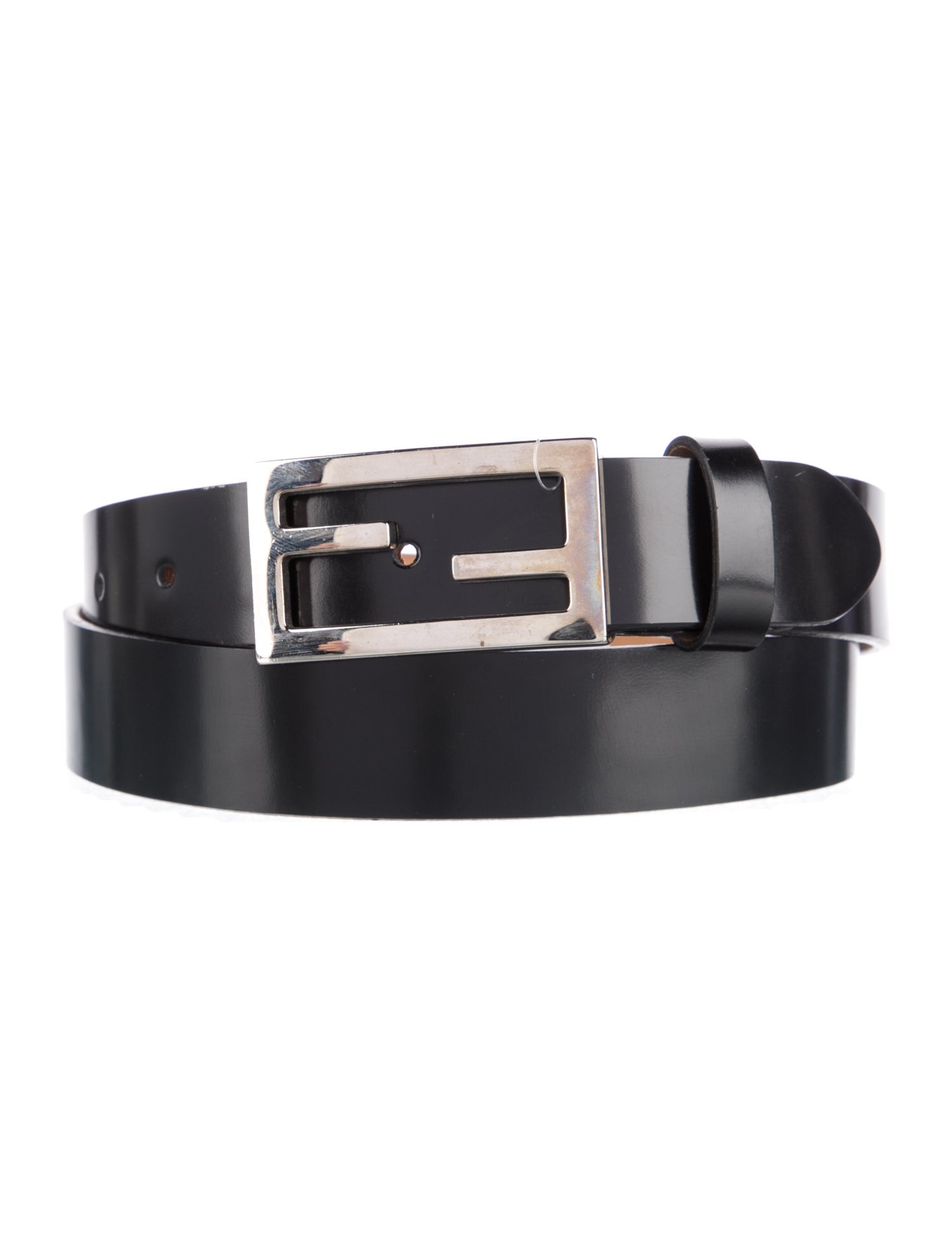 Fendi Skinny Leather Waist Belt