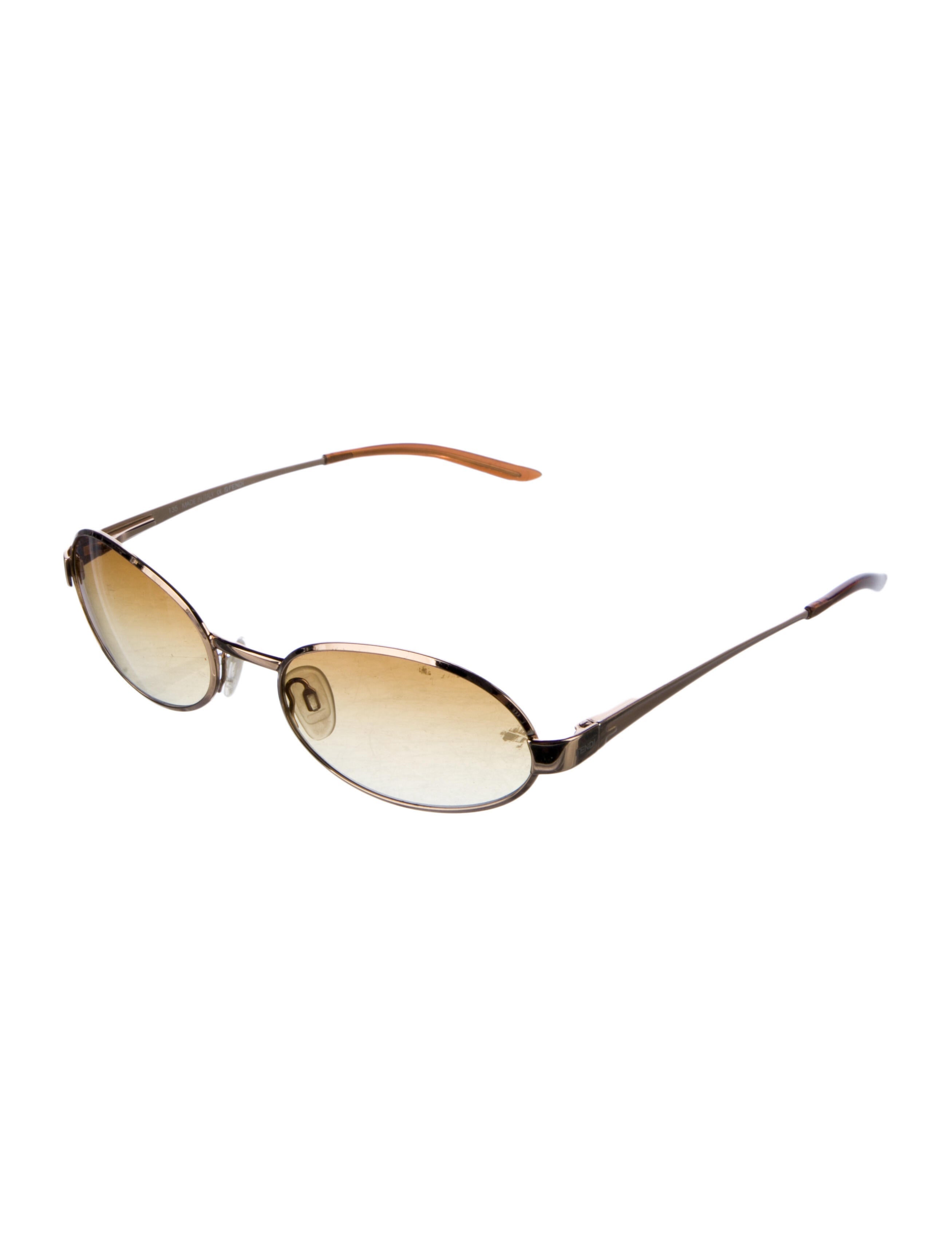 Fendi Round Gradient Sunglasses