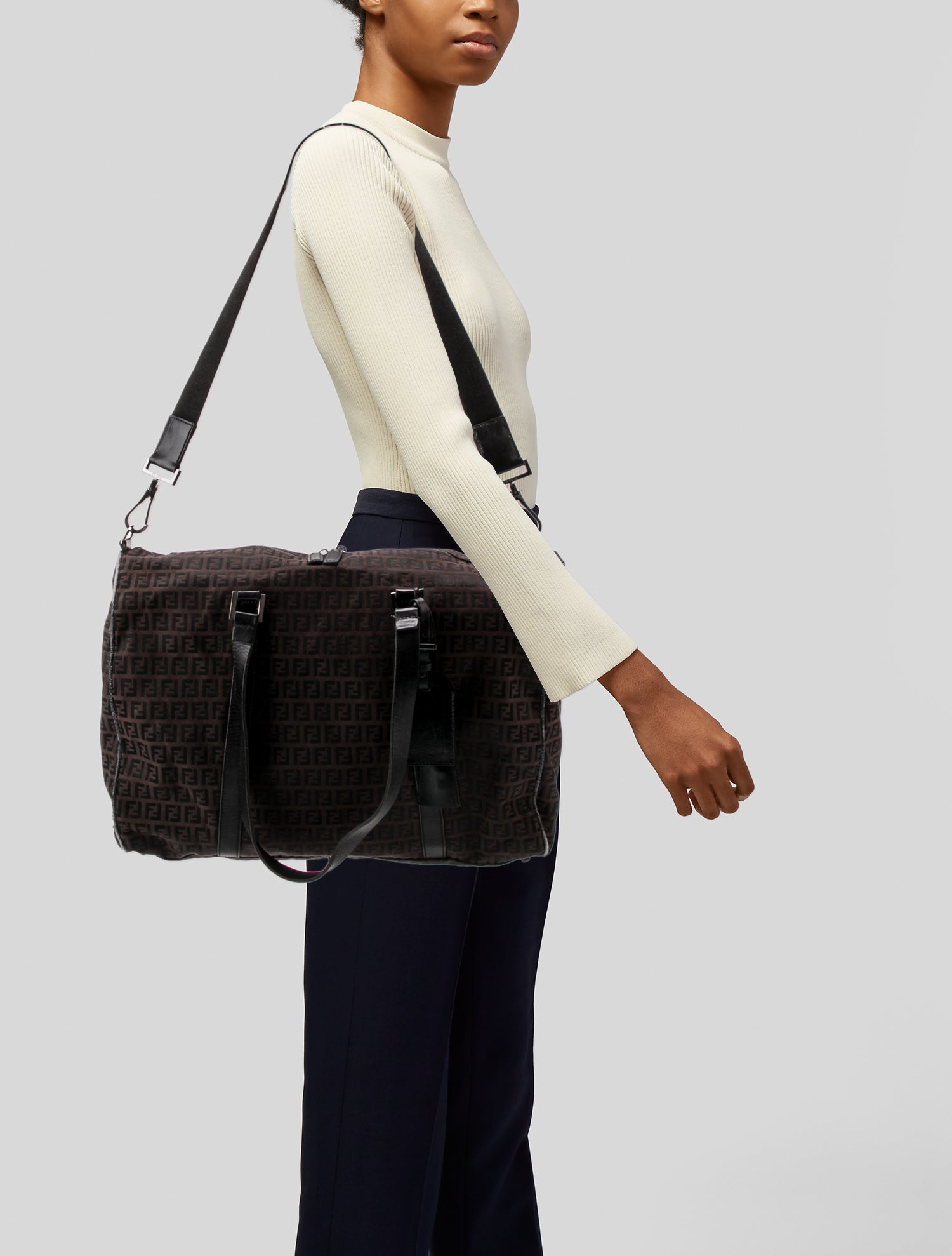 Fendi Zucchino FF Boston Vintage
