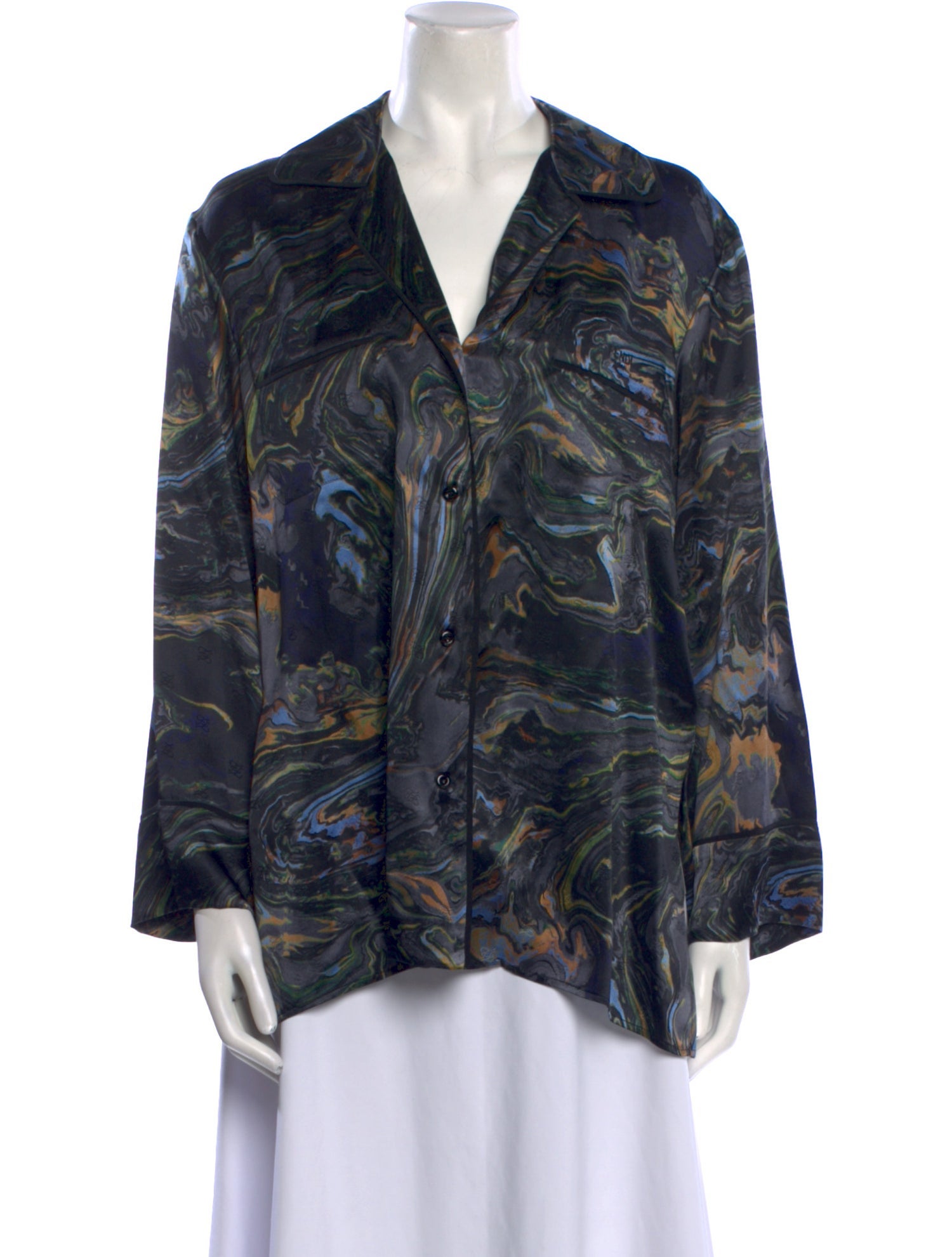 Fendi Silk Printed Blouse w/ Tags