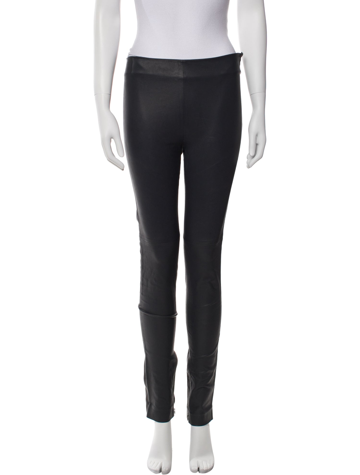 Fendi Leather Skinny Leg Pants