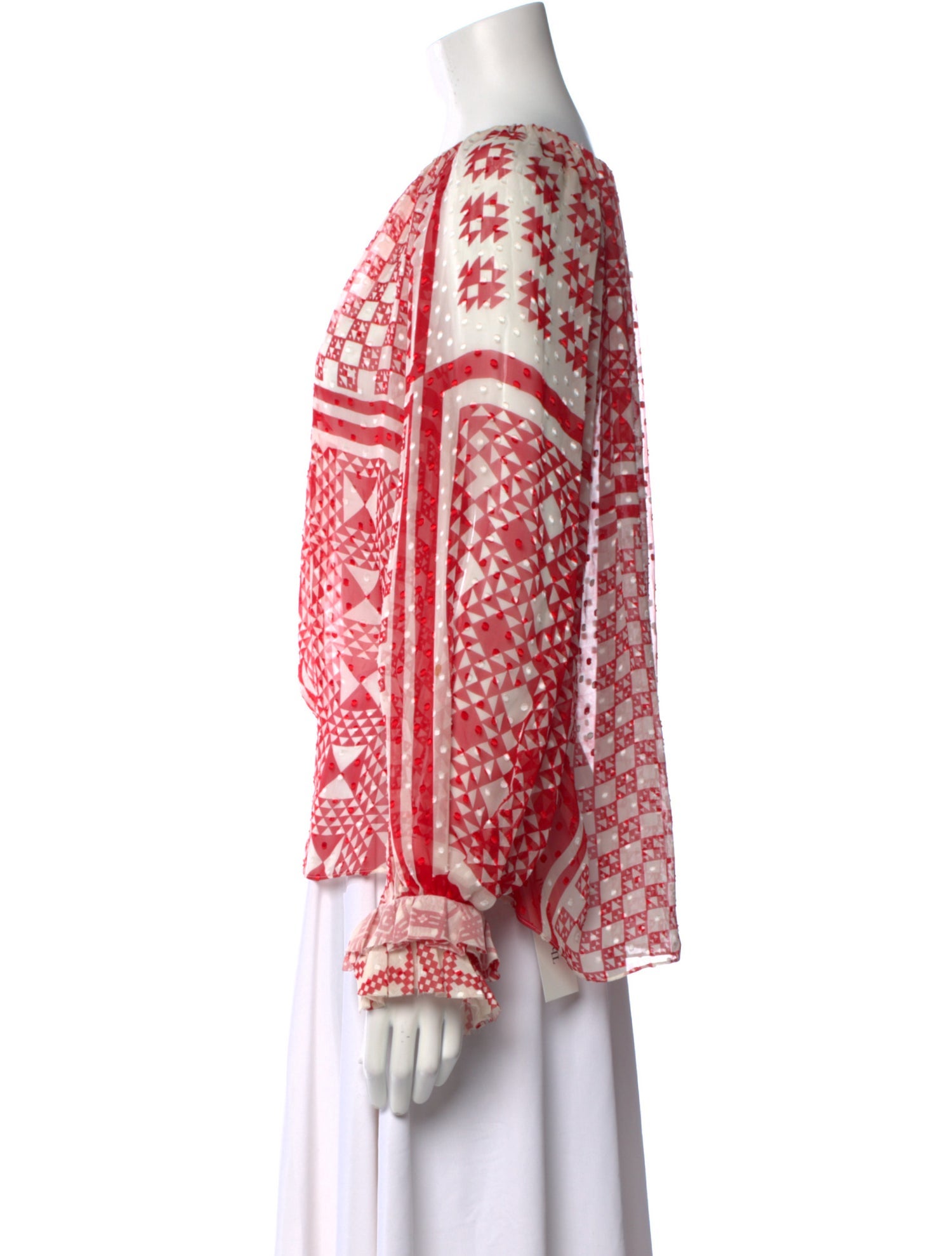 Fendi Silk Printed Blouse