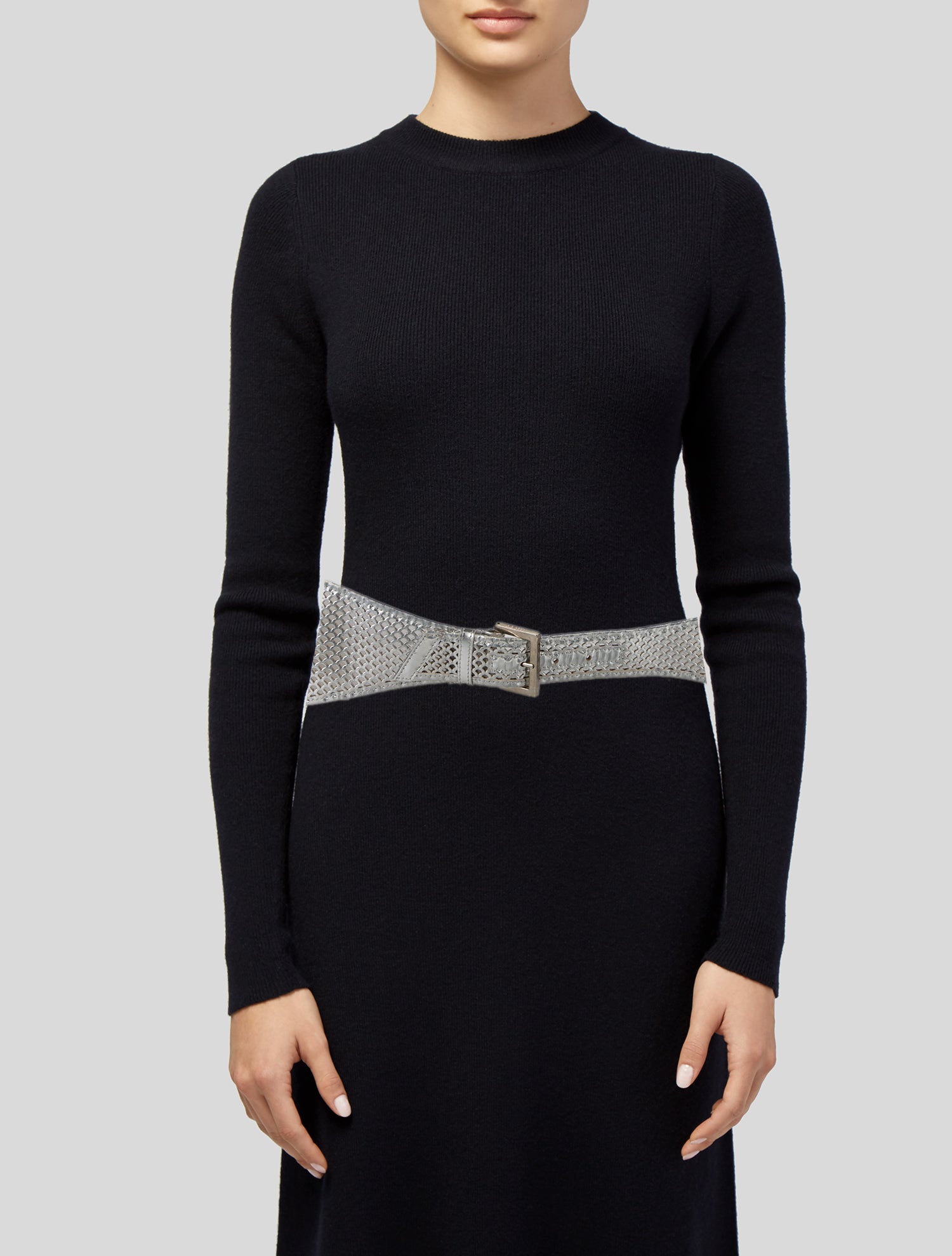 Fendi Wide Leather Waist Belt