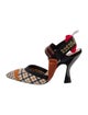 Fendi Printed Slingback Pumps