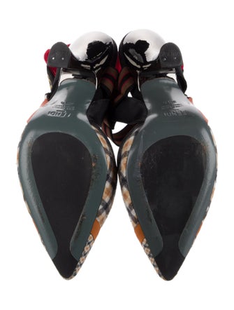 Fendi Printed Slingback Pumps