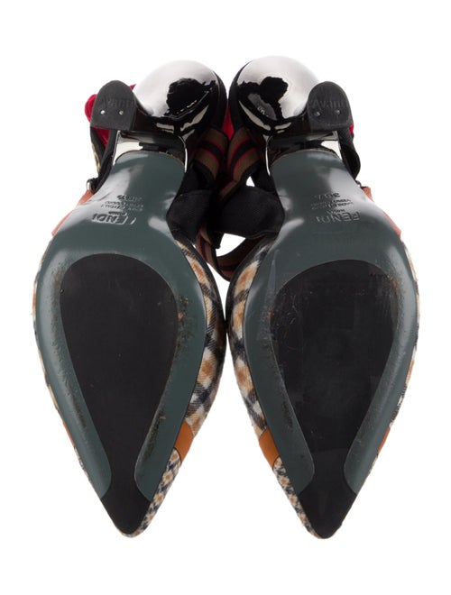 Fendi Printed Slingback Pumps