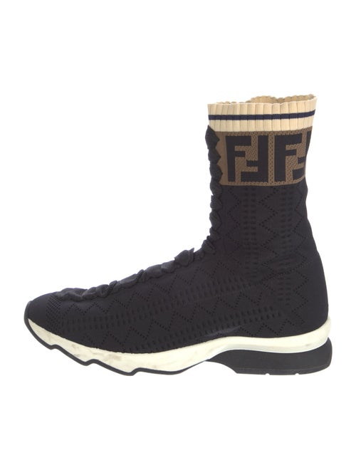 Fendi Graphic Print Sock Boots